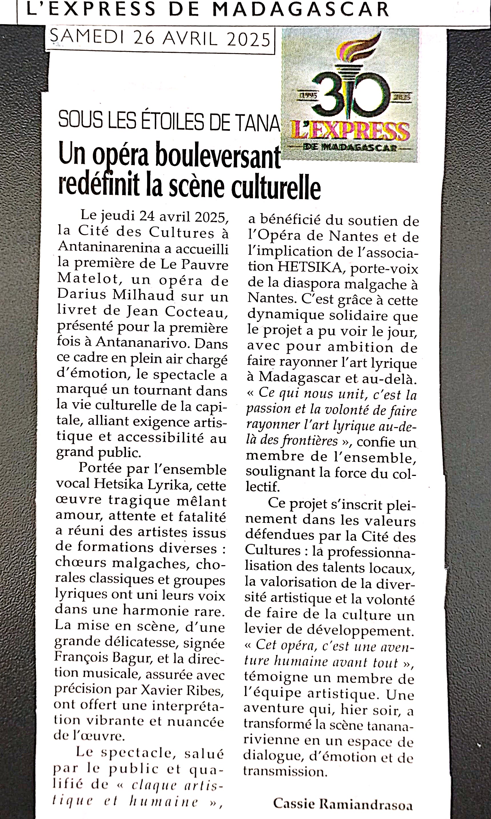 Revue de presse